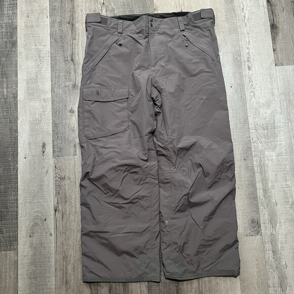 The North Face Mens Hyvent Snow Pants Grey 2XL Baggy Wide Ski Snowboard Winter - Picture 1 of 7